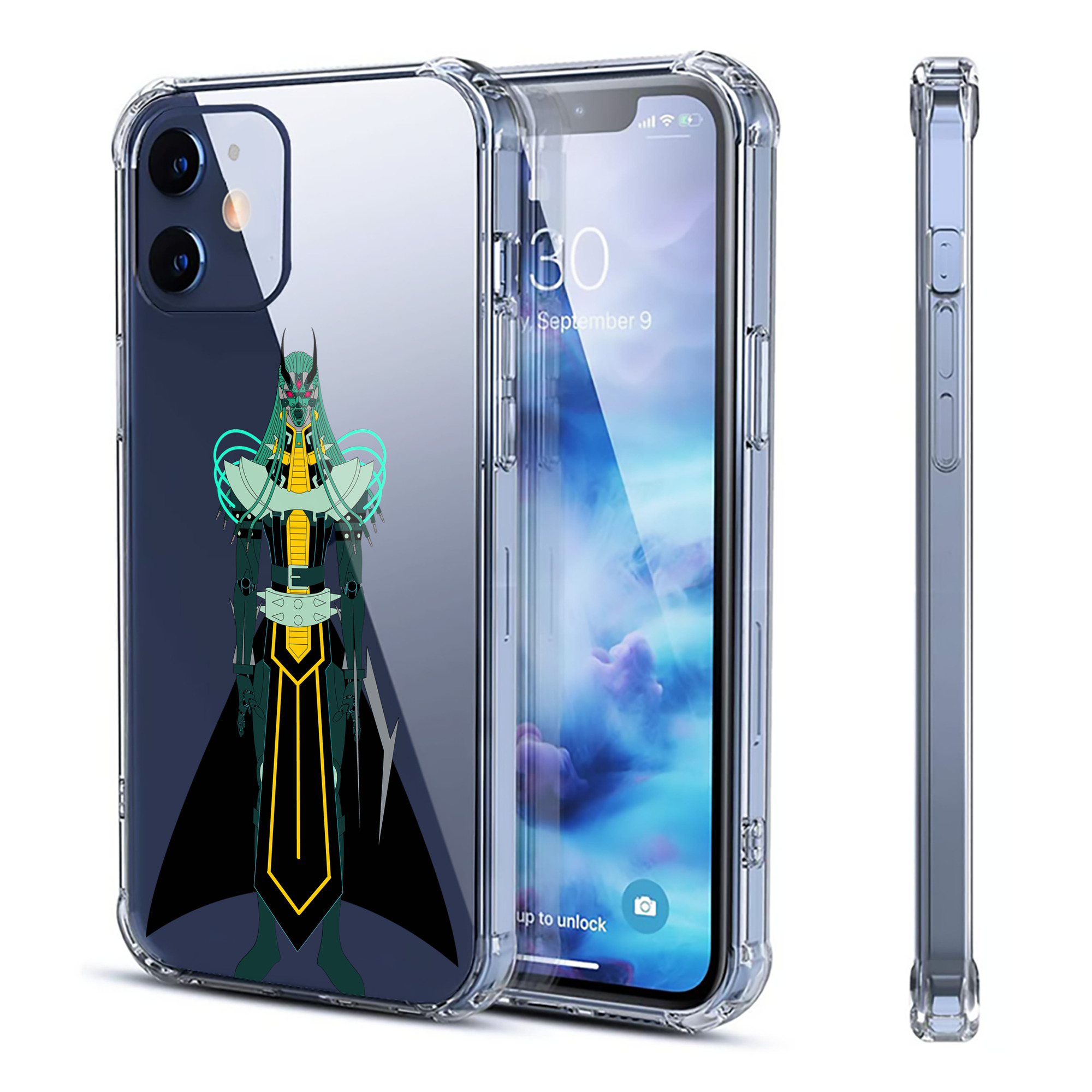 （画像用） 遊☆戯☆王 Yu-Gi-Oh! 【iPhone 12シリーズ対応】透明スマホケース（クリアソフトケース）